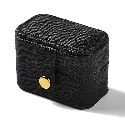 Rectangle PU Leather Jewelry Ring Storage Boxes CON-K002-06A-1