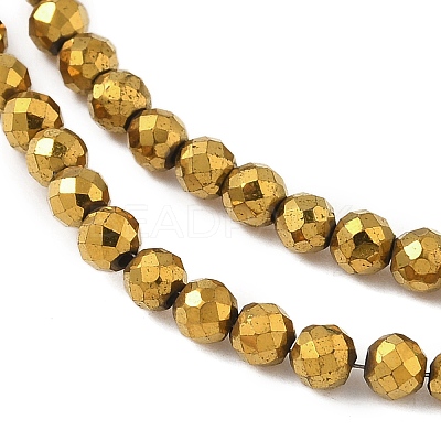 Electroplate Synthetic Non-magnetic Hematite Beads Strands G-A263-B01-03-1