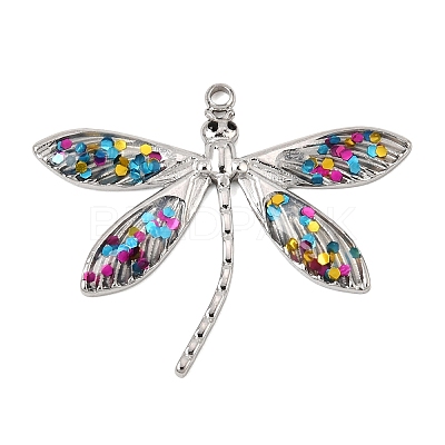 304 Stainless Steel Enamel Pendants SA-CBAA487-31P-1