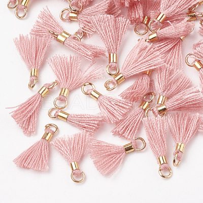 Polycotton(Polyester Cotton) Tassel Pendant Decorations FIND-S275-25G-1