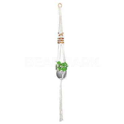 Cotton Macrame Plant Hangers AJEW-WH20072-57B-1