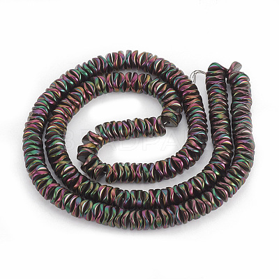 Electroplate Non-magnetic Synthetic Hematite Beads Strands G-N0321-07E-1