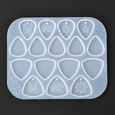 Guitar Pick Shape Silicone Molds DIY-P025-05-1
