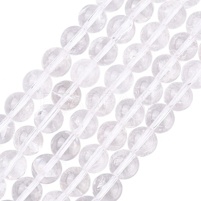 Natural Quartz Crystal Beads Strands G-C175-10mm-2-1
