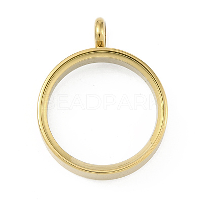 Ion Plating(IP) 304 Stainless Stee Locket Pendants STAS-S132-16G-03-1