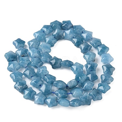 Dyed Natural Malaysia Jade Star Beads Strands G-Z080-A01-04-1
