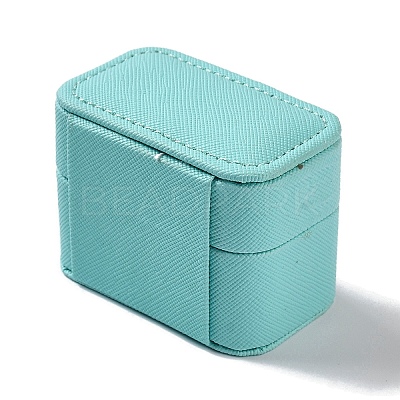 Rectangle PU Leather Jewelry Ring Storage Boxes CON-K002-06C-1