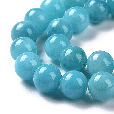 Natural Mashan Jade Round Beads Strands X-G-D263-8mm-XS28-1