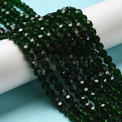 Transparent Glass Beads X-EGLA-A035-T6mm-D10-1
