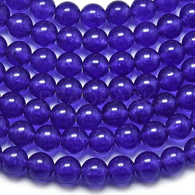 Natural Malaysia Jade Beads Strands G-L645-C01-6mm-07-1