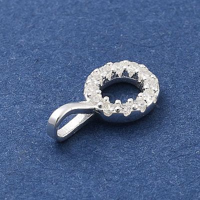 925 Sterling Silver with Cubic Zirconia Charms STER-Q004-01O-S-1