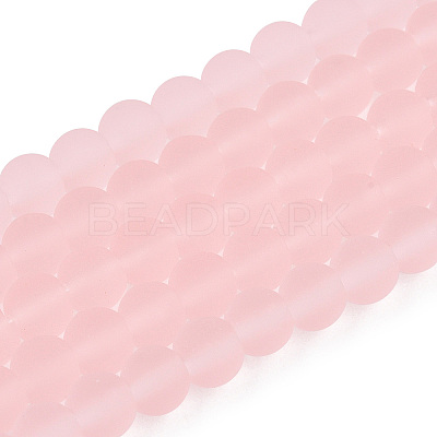 Transparent Glass Beads Strands GLAA-T032-T4mm-MD10-1