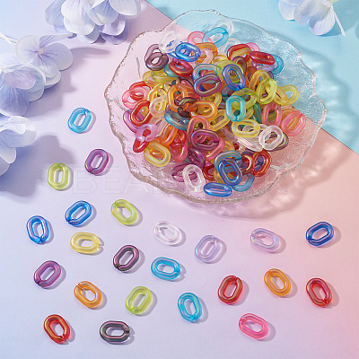 20Pcs Transparent Acrylic Quick Link Connectors OACR-TADJ0001-03E-1