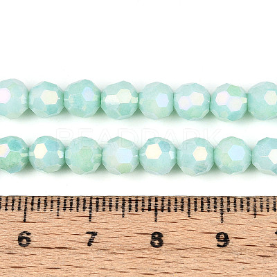 Anti-Tarnish Electroplate Glass Beads Strands EGLA-T021-6mm-15-11-1