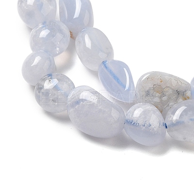 Natural Blue Lace Agate Beads Strands G-L608-A02-01A-1