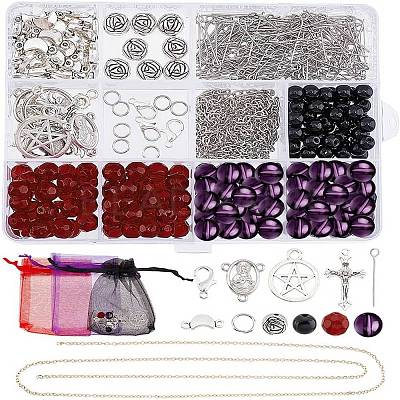 DIY Catholic Rosary Beads Necklace Making Kits DIY-AR0002-65-1