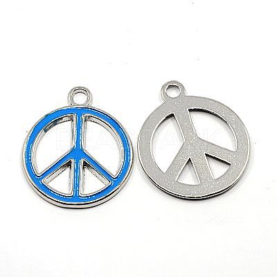 Alloy Enamel Pendants ENAM-P066-2-1
