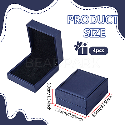 PU Leather Brooches Package Boxes CON-WH0086-232A-1