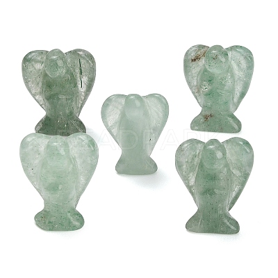 Natural Green Aventurine Gemstone Carved Angle Figurines GG-CBA8396-A11-1