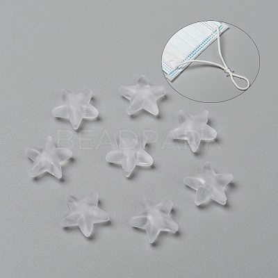 Star PVC Plastic Cord Lock for Mouth Cover KY-D013-02B-1