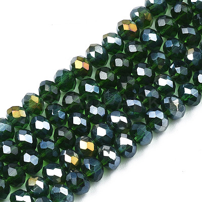 Electroplate Glass Beads Strands EGLA-A044-T1mm-B24-1