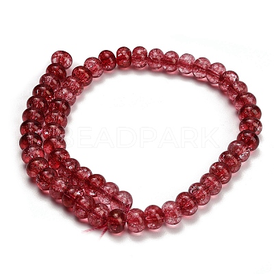 Dyed Imitation Gemstone Glass Beads Strands GL-Z001-03B-03-1