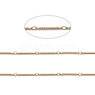 Ion Plating(IP) 304 Stainless Steel Twist Link Chains CHS-G025-16G-1