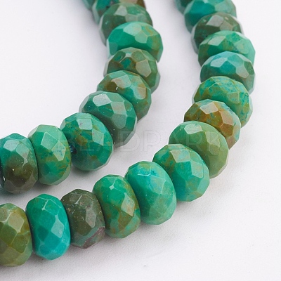 Natural Magnesite Beads Strands TURQ-P027-29-5x8mm-1
