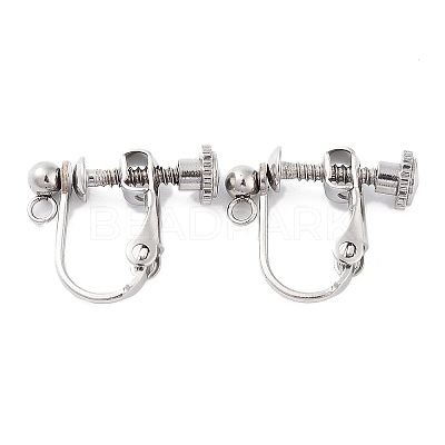 Non-Tarnish 316 Stainless Steel Clip-on Earring Findings X-STAS-K274-09P-1