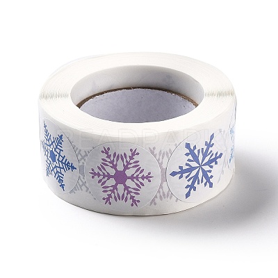 Christmas Themed Flat Round Roll Stickers LS-DIY-B045-04A-1