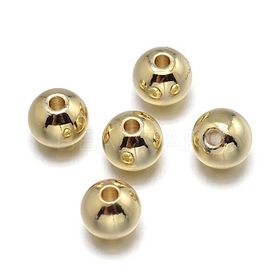 Brass Beads KK-F0317-10mm-01G-NR-1