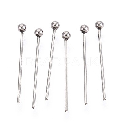 304 Stainless Steel Head Pins STAS-T065-18mm-20P-1