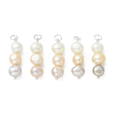 Natural Cultured Freshwater Pearl Pendants PALLOY-JF05323-1