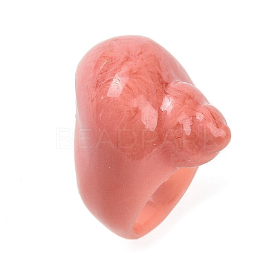Resin Finger Rings for Women RJEW-G356-01B-1