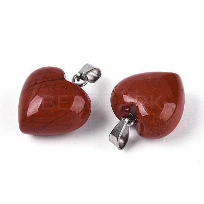 Natural Red Jasper Pendants G-T143-49G-1