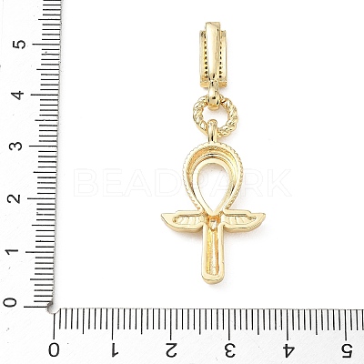 Easter Brass Micro Pave Cubic Zirconia Pendants KK-F939-02C-G-1