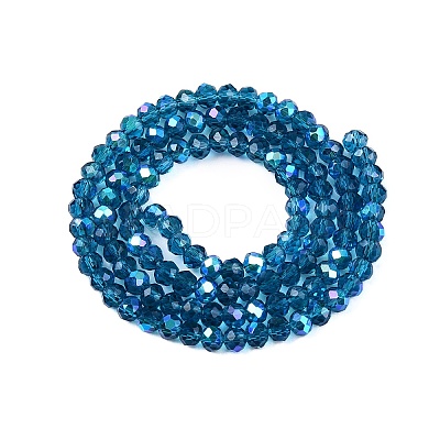 Electroplate Glass Beads Strands X-EGLA-A044-T4mm-L27-1