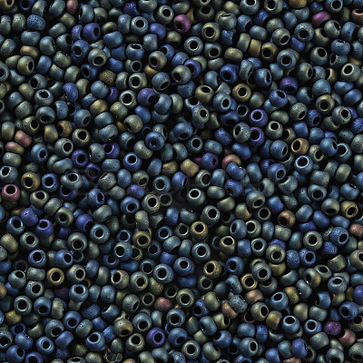 12/0 Grade A Round Glass Seed Beads SEED-Q008-M605-1