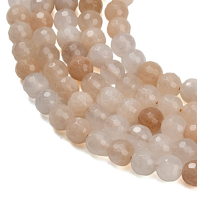 Natural Pink Aventurine Beads Strands G-C280-B05-6mm-1