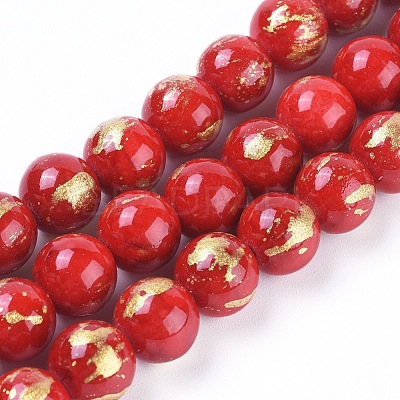 Natural Mashan Jade Beads Strands G-F670-A14-10mm-1