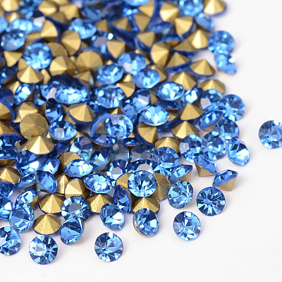 Back Plated Grade A Diamond Glass Pointed Rhinestone RGLA-SS22-005-1