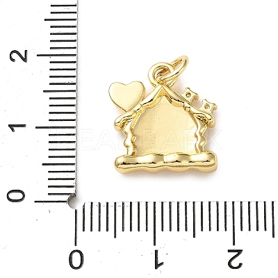 Brass Micro Pave Cubic Zirconia Pendants LS-KK-I383-05G-05-1