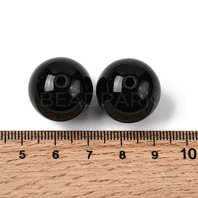 Imitation Jade Acrylic Beads SACR-S188-20mm-01-1