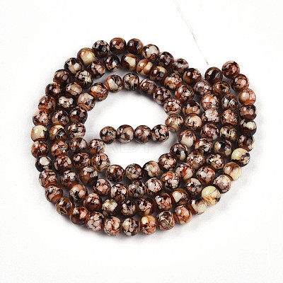 Baking Paint Glass Beads X1-DGLA-N003-8mm-B06-1