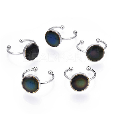 Flat Round Mood Ring LS-RJEW-T025-01P-1