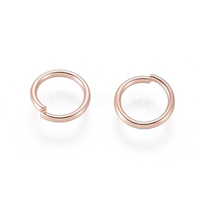 304 Stainless Steel Open Jump Rings X-STAS-O098-02RG-05-1