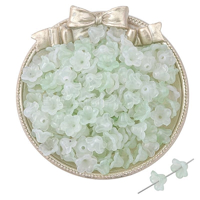 100Pcs Acrylic Bead Caps PW-WGC6A11-04-1