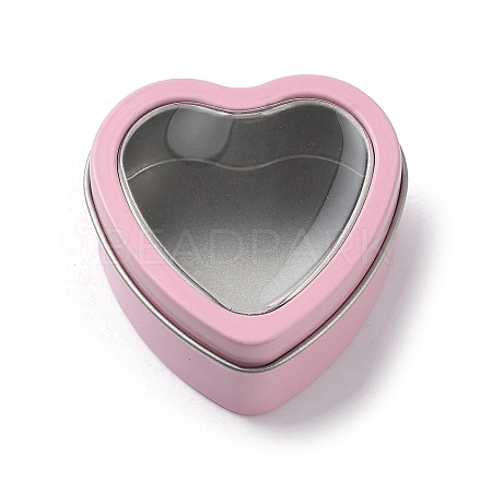 Tinplate Iron Heart Shaped Candle Tins CON-NH0001-01C-1