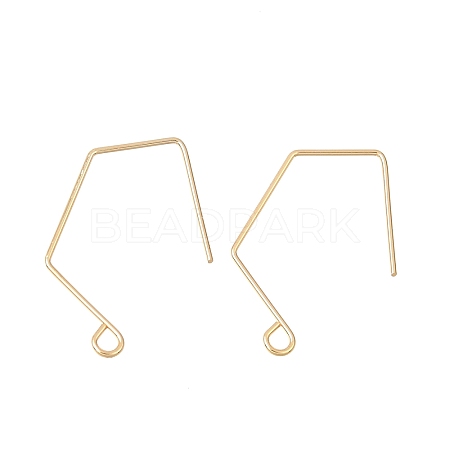 Brass Earring Hooks KK-CBA2395-11G-1