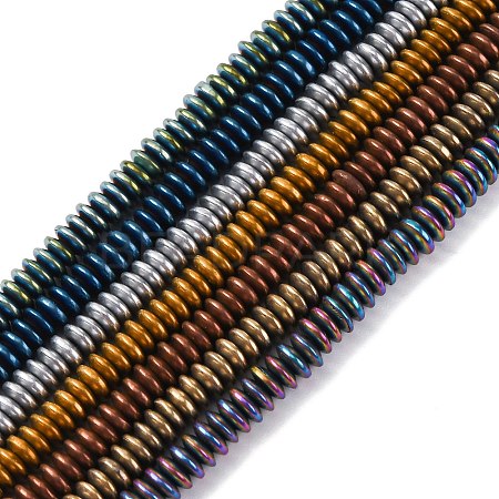 Electroplated Non-magnetic Hematite Beads Strands G-P571-B01-01-1